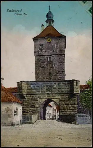 Ansichtskarte Wolframs-Eschenbach Straßenpartie - Oberes Tor 1912
