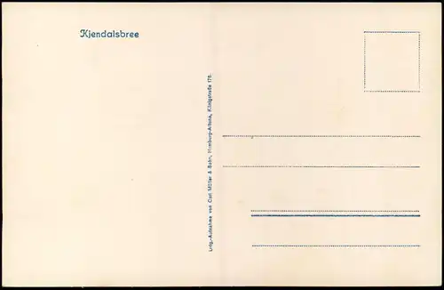 Postcard Norwegen Allgemein Kjendalsbree Norge Norway 1927