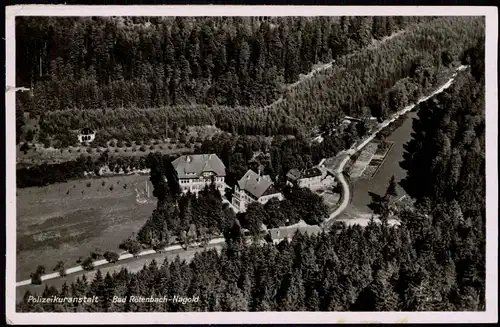 Ansichtskarte Rötenbach-Nagold Polizeikuranstalt Luftbild 1939