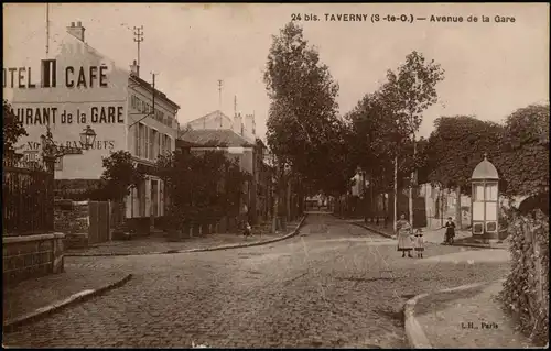 CPA Taverny Val-d’Oise Avenue de la Gare 1934