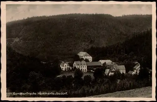 Leubsdorf Sachsen Hammerleubsdorf 1937  gel. Bahnposstempel Chemnitz Neuhausen