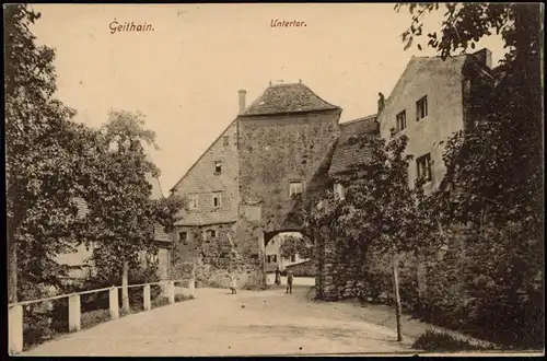 Ansichtskarte Geithain Untertor 1917