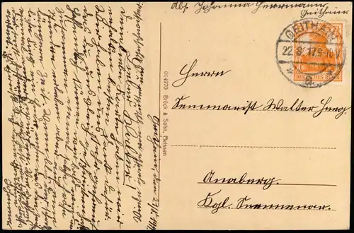 Ansichtskarte Geithain Untertor 1917