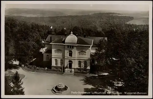 Ansichtskarte Barmen-Wuppertal Park Restaurant Luftkurhaus Luftbild 1938
