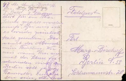 Postcard Mitau Jelgava Елгава Civilverwaltung - Kutsche 1918
