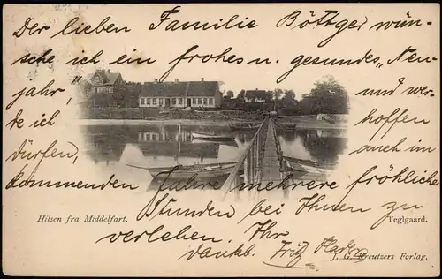 Postcard Middelfart Teglgaard 1904