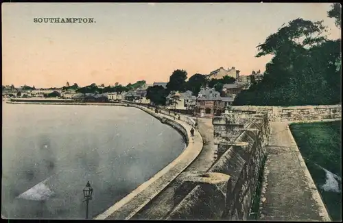 Postcard Southampton Promenade, Stadt 1909