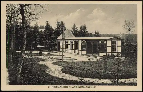 Ansichtskarte Bad Reiboldsgrün (Vogtland) Christian-Eberhardinen-Quelle 1917