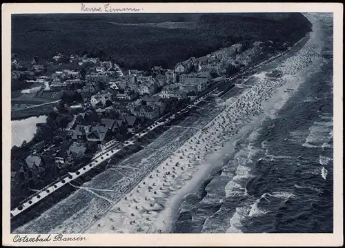 Bansin-Heringsdorf Usedom Luftbild aus großer Höhe - Ostsee Baltic Sea 1937