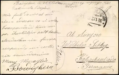 Cartoline Bordighera Panorama-Ansicht 1912