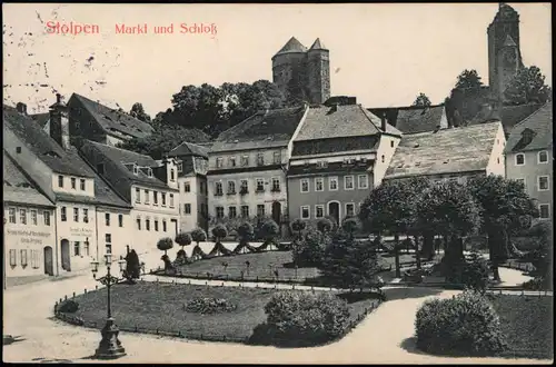 Ansichtskarte Stolpen Marktplatz 1913