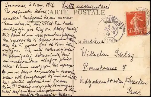 .Frankreich TYPES CREUSOIS - Nous menens d'au tréfléi po notras vatchas 1912