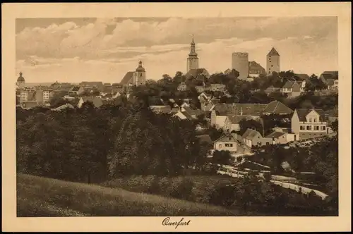 Ansichtskarte Querfurt Partie an der Stadt 1918