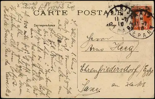 CPA Paris La Grande Roue - Riesenrad und Stadt 1910