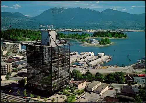 Vancouver Panorama  City Partial View against Coal Harbour North Shore 1983