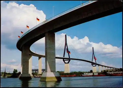 Ansichtskarte Hamburg Köhlbrand-Brücke 1985
