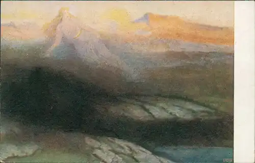 Künstlerkarte "Brünnhilde's Erwachen" (Nibelungenhalle zu Königswinter) 1920