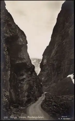 Postcard Norwegen Allgemein Norge Staven, Nordangsdalen 1930