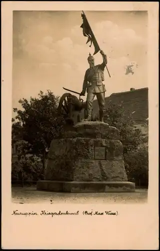 Ansichtskarte Neuruppin Kriegerdenkmal (Prof. Maxe Wiese) 1943