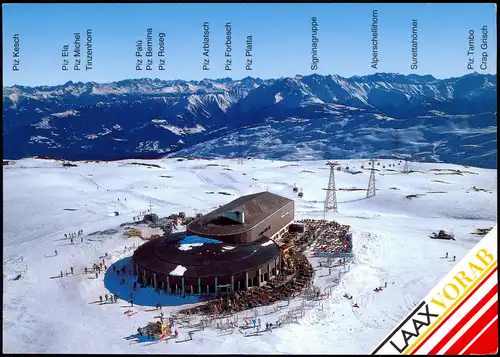 .Graubünden Panorama Restaurant Weisse Arena von Laax/Flims/Falera 1994