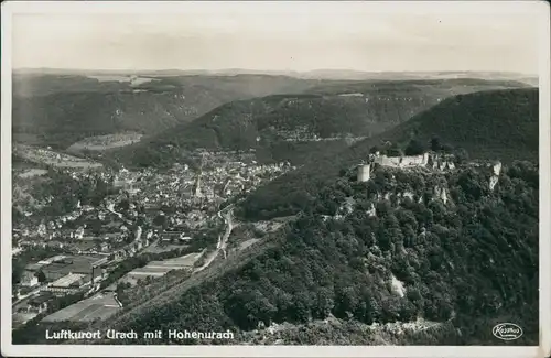 Ansichtskarte Bad Urach Luftbild Flugzeugaufnahme 1936