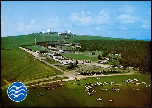 Ansichtskarte Gersfeld (Rhön) Wasserkuppe Rhön Berg der Segelflieger 1980