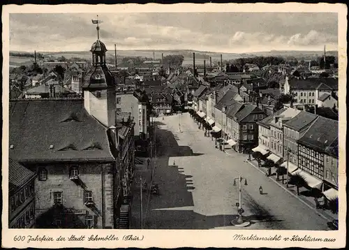 Ansichtskarte Schmölln Festpostkarte Markt 600 Jahrfeier der Stadt 1938