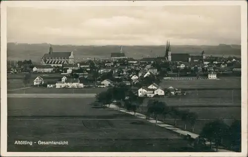 Ansichtskarte Altötting Gesamtansicht Panorama-Ansicht 1930