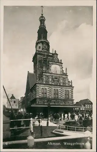 Postkaart Alkmaar Alkmaar, Waaggebouw, Gebäude-Ansicht 1940