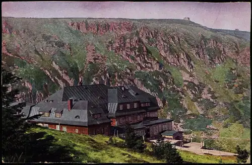 Brückenberg-Krummhübel Karpacz Górny Karpacz Hampelbaude Riesengebirge  1912