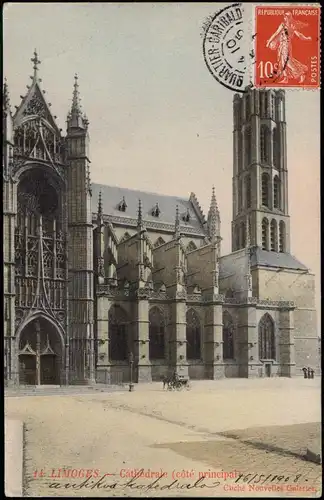 CPA Limoges Kathedrale - colorierte AK 1908