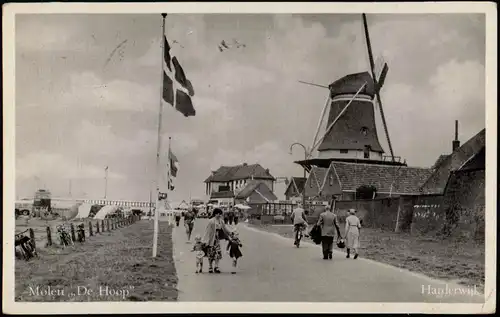 Postkaart Harderwijk Molen De Hoop Windmühlen Windmill 1952