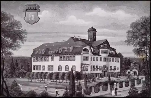 Ansichtskarte Kirchheim unter Teck Höhere Handelsschule und Pädagogium 1912