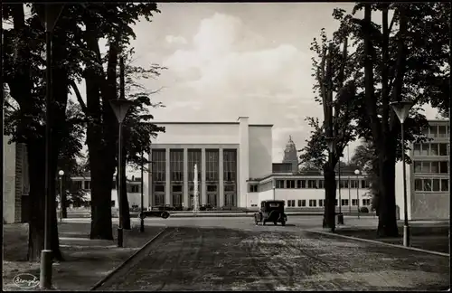 Pirnaische Vorstadt-Dresden Deutsches Hygiene-Museum, Auto - Straßenpartie 1930