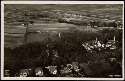 Ansichtskarte Bad Berka Luftbild aus 150m Höhe, Fliegeraufnahme 1935