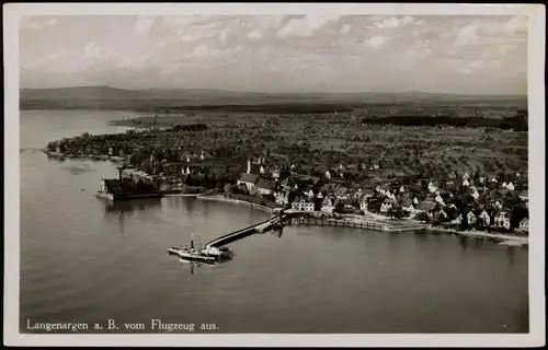 Langenargen am Bodensee Luftbilde Fliegeraufnahme - Fernblick 1932
