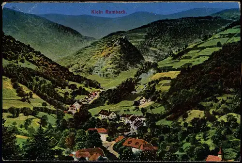 CPA Klein-Rumbach Elsaß Stadtpartie - Künstlerkarte 1916