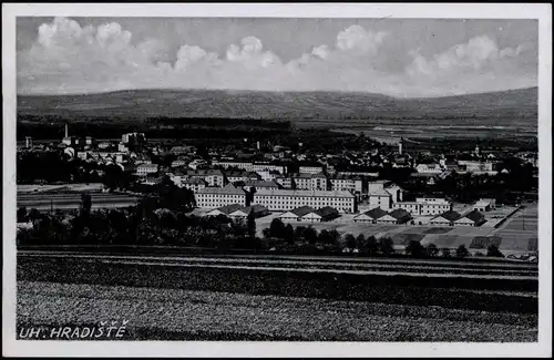 Ungarisch Hradisch Uherské Hradiště  Stadtpartie, Lager 1940  gel. Feldpost WK2