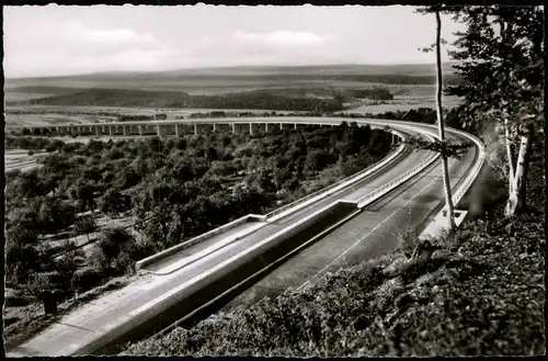 Ansichtskarte Aichelberg-Bad Wildbad Autobahn Viadukt 1962