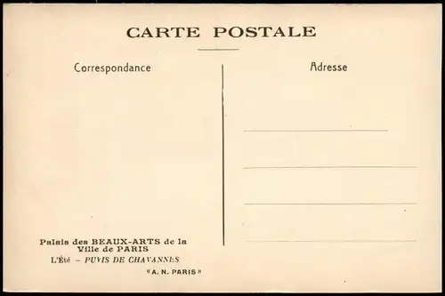 L'Été PUVIS DE CHAVANNES - Palais des BEAUX-ARTS de la Ville de PARIS 1911