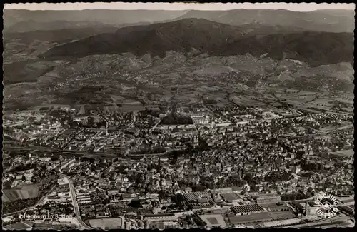 Ansichtskarte Offenburg Luftbild 1956