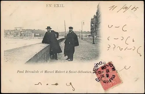 San Sebastian Donostia / Donosti Paul Déroulède et Marcel Habert EN EXIL 1905