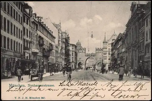 Ansichtskarte München Neuhauserstraße 1903