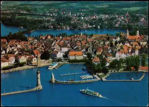 Ansichtskarte Lindau (Bodensee) Luftbild 1972