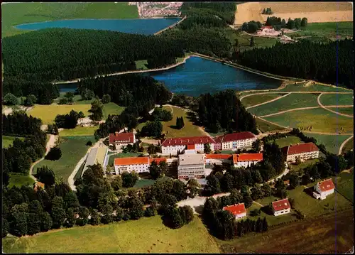 Ansichtskarte Clausthal-Zellerfeld Luftbild Kurklinik Am Hasenbach 1975