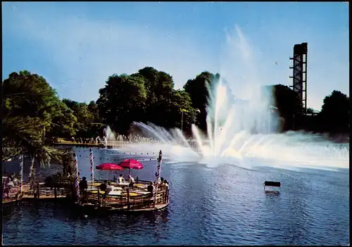 Ansichtskarte Hamburg PLANTEN un BLOMEN Ausstellungspark tanzende Wasser 1978