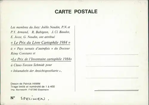 Ansichtskarte  PRIX Le Prix de l'Inventaire cartophile 1984