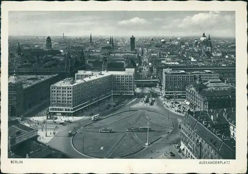 Ansichtskarte Mitte-Berlin Alexanderplatz - Fernblick 1940