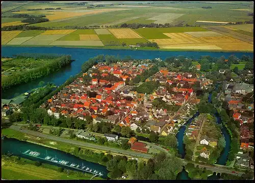 Friedrichstadt (Eider) Luftbild Luftaufnahmen ,,Holländer-Siedlung Eider  1988