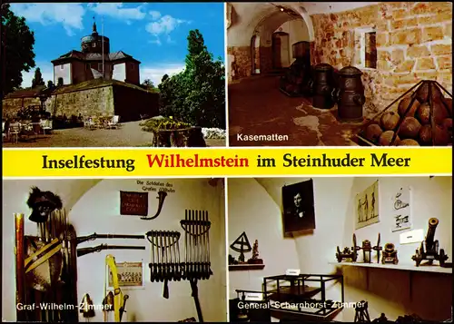 Ansichtskarte Wunstorf Insel Wilhelmstein mit Festung - 4 Bild 1983